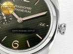 Panerai PAM1386 Radiomir 40mm TTF 1:1 Best Edition Green Dial on Brown Leather Strap P900 - Görsel 12