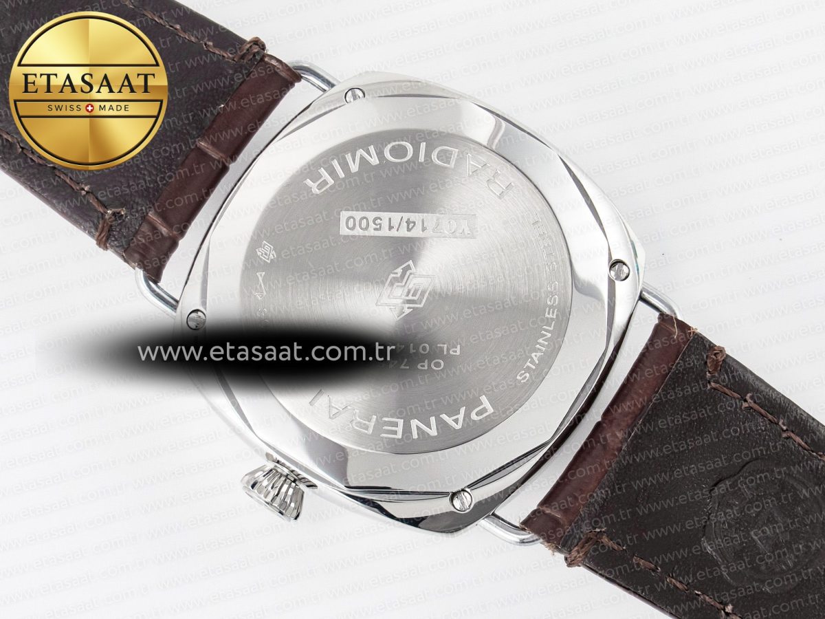 Panerai PAM1386 Radiomir 40mm TTF 1:1 Best Edition Green Dial on Brown Leather Strap P900 - Görsel 14
