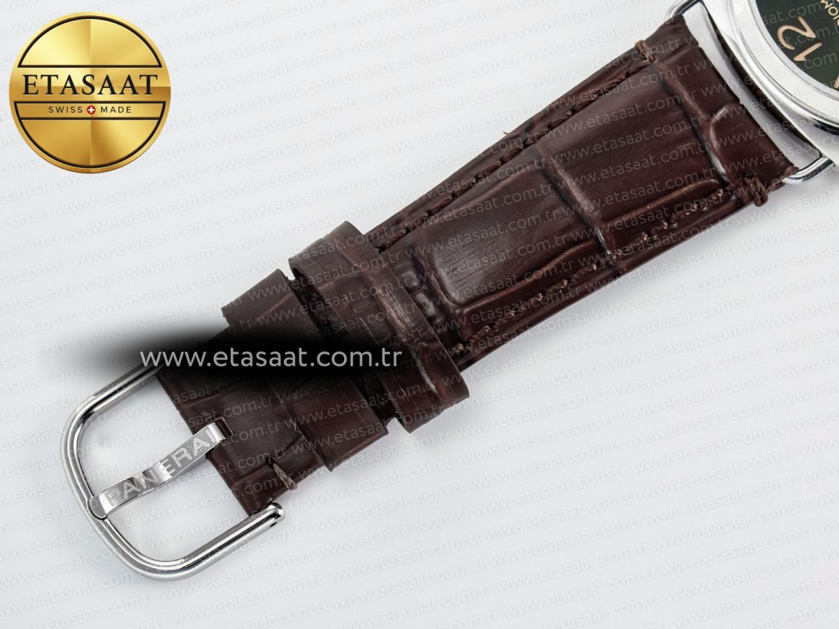 Panerai PAM1386 Radiomir 40mm TTF 1:1 Best Edition Green Dial on Brown Leather Strap P900 - Görsel 22