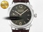 Panerai PAM1386 Radiomir 40mm TTF 1:1 Best Edition Green Dial on Brown Leather Strap P900 - Görsel 4