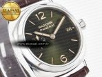 Panerai PAM1386 Radiomir 40mm TTF 1:1 Best Edition Green Dial on Brown Leather Strap P900 - Görsel 5