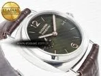 Panerai PAM1386 Radiomir 40mm TTF 1:1 Best Edition Green Dial on Brown Leather Strap P900 - Görsel 7