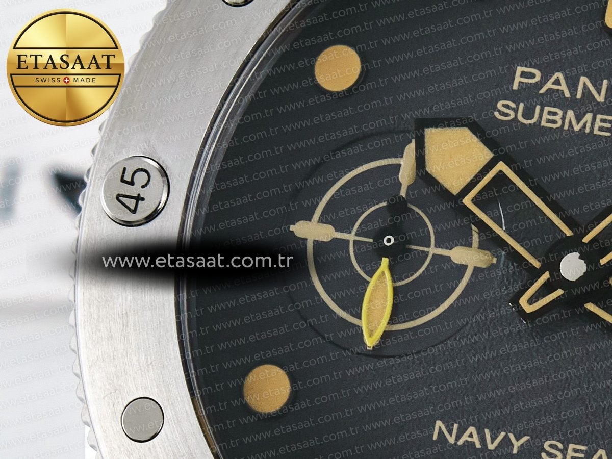 Penerai PAM1518 Submersible 44mm VSF 1:1 Best Edition Gray Ombre Dial on Camouflage Strap P900 - Görsel 12