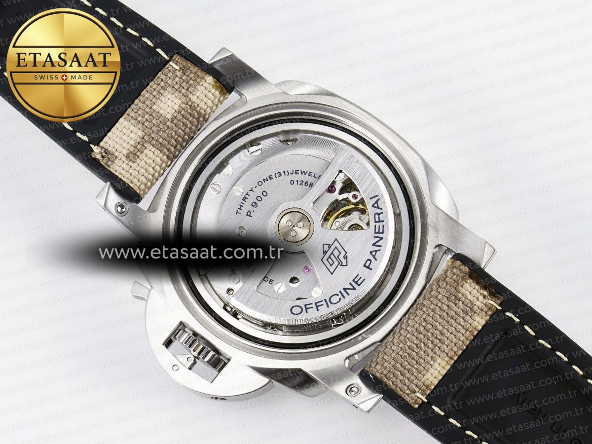 Penerai PAM1518 Submersible 44mm VSF 1:1 Best Edition Gray Ombre Dial on Camouflage Strap P900 - Görsel 19