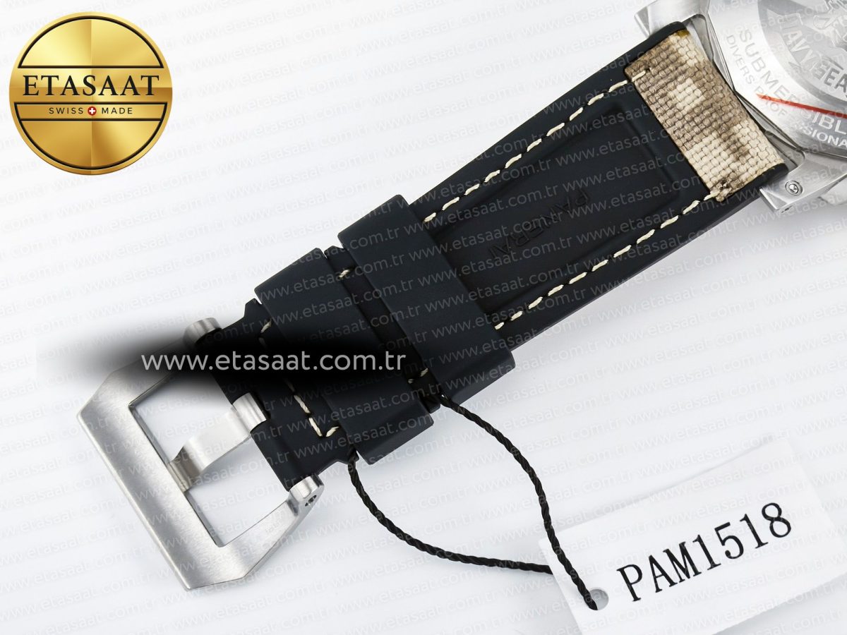 Penerai PAM1518 Submersible 44mm VSF 1:1 Best Edition Gray Ombre Dial on Camouflage Strap P900 - Görsel 28