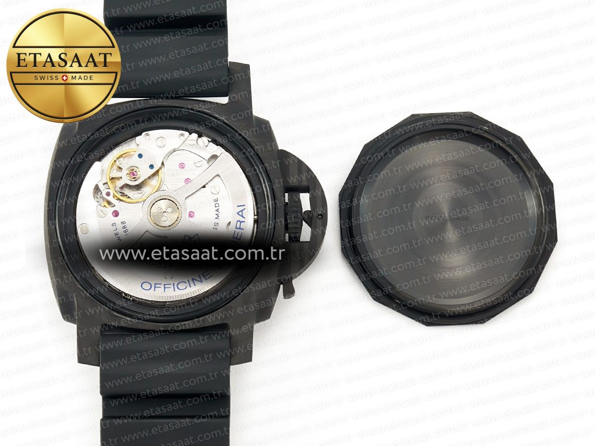 Penerai PAM2231 Carbotech 42mm VSF Best Edition Black Dial on Black Rubber Strap P.900 Super Clone - Görsel 20