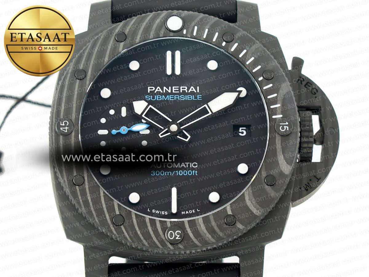Penerai PAM2231 Carbotech 42mm VSF Best Edition Black Dial on Black Rubber Strap P.900 Super Clone - Görsel 4