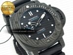 Penerai PAM2231 Carbotech 42mm VSF Best Edition Black Dial on Black Rubber Strap P.900 Super Clone - Görsel 5