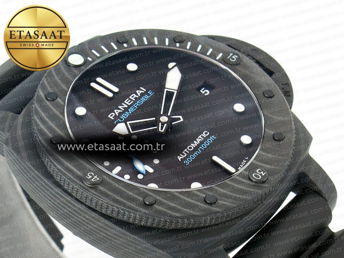 Penerai PAM2231 Carbotech 42mm VSF Best Edition Black Dial on Black Rubber Strap P.900 Super Clone - Görsel 7
