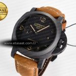 Panerai PAM441 Luminor Due VSF Best Edition Black Dial Black Carbon Bezel on Brown Asso Strap AXXXIV