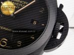 Panerai PAM441 Luminor Due VSF Best Edition Black Dial Black Carbon Bezel on Brown Asso Strap AXXXIV - Görsel 13