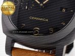 Panerai PAM441 Luminor Due VSF Best Edition Black Dial Black Carbon Bezel on Brown Asso Strap AXXXIV - Görsel 14