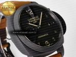 Panerai PAM441 Luminor Due VSF Best Edition Black Dial Black Carbon Bezel on Brown Asso Strap AXXXIV - Görsel 5