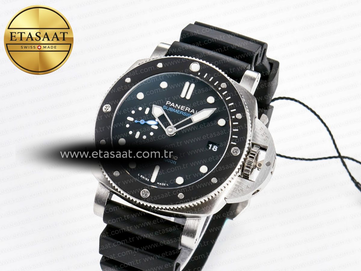 Panerai PAM683 Luminor Submersible 42mm VSF Best Edition Black Dial on Rubber Strap P900 Clone - Görsel 2