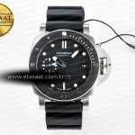 Panerai PAM683 Luminor Submersible 42mm VSF Siyah Clone Eta Saat - Görsel 3 - 1:1 Süper Klon Saat