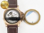 Panerai PAM968 V Bronzo VSF 1:1 Best Edition Brown Ceramic Bezel and Dial on Brown Calfskin Strap P.9010 Clone - Görsel 19