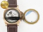 Panerai PAM968 V Bronzo VSF 1:1 Best Edition Brown Ceramic Bezel and Dial on Brown Calfskin Strap P.9010 Clone - Görsel 19