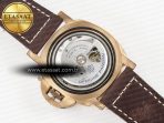 Panerai PAM968 V Bronzo VSF 1:1 Best Edition Brown Ceramic Bezel and Dial on Brown Calfskin Strap P.9010 Clone - Görsel 20