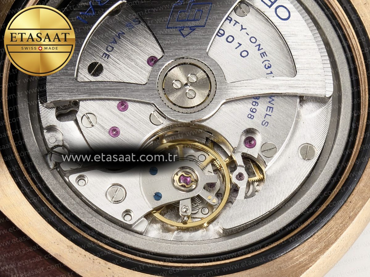 Panerai PAM968 V Bronzo VSF 1:1 Best Edition Brown Ceramic Bezel and Dial on Brown Calfskin Strap P.9010 Clone - Görsel 23
