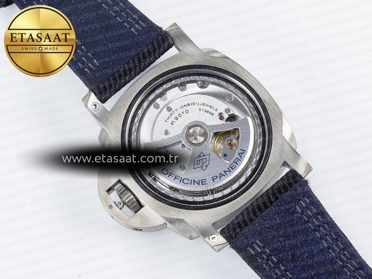 Panerai PAM984 Mike Horn Submersible VSF 1:1 Best Edition Black Dial on Black Nylon Strap P.9010 Clone - Görsel 20