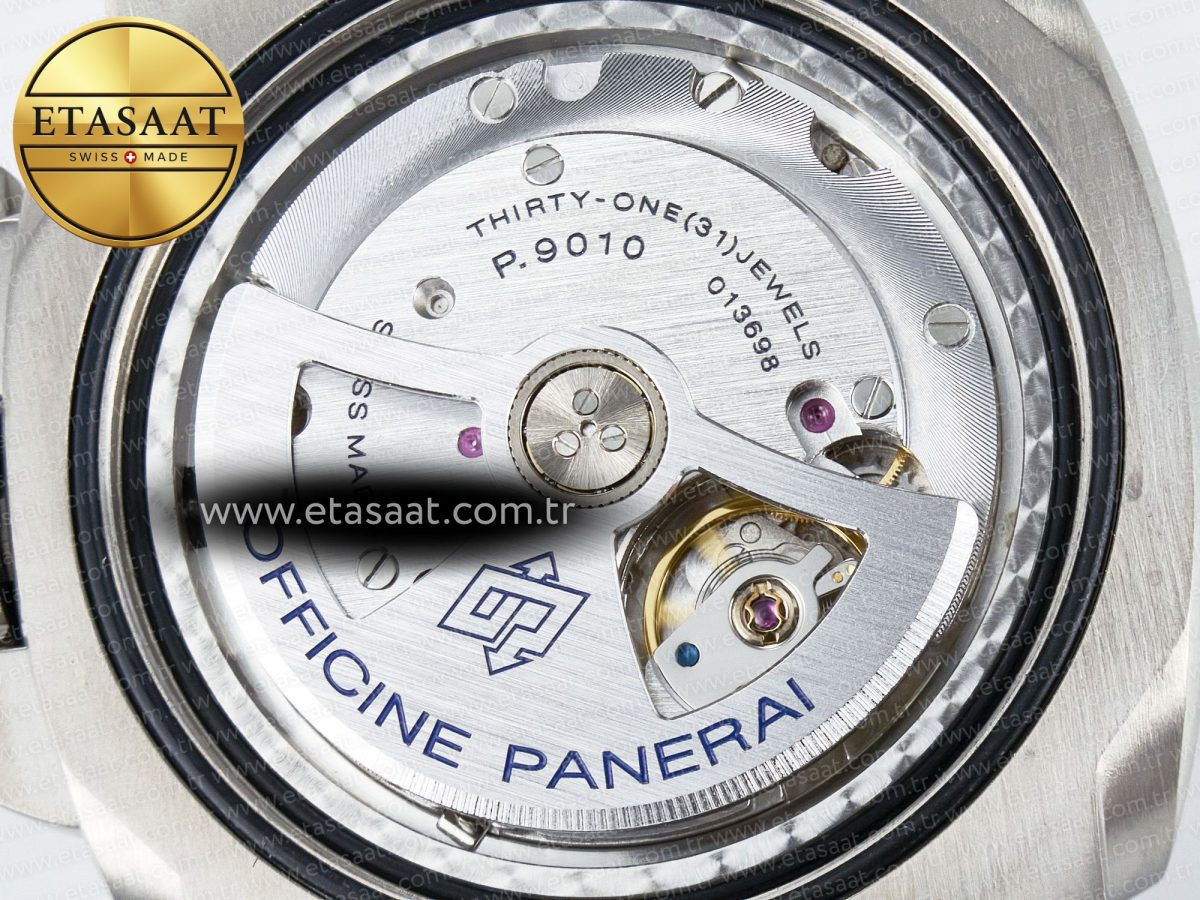 Panerai PAM984 Mike Horn Submersible VSF 1:1 Best Edition Black Dial on Black Nylon Strap P.9010 Clone - Görsel 22