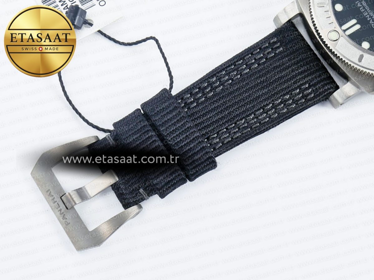 Panerai PAM984 Mike Horn Submersible VSF 1:1 Best Edition Black Dial on Black Nylon Strap P.9010 Clone - Görsel 27