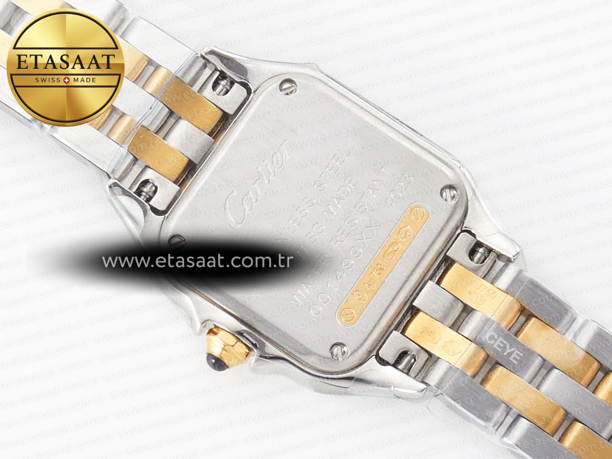 Cartier Panthère Secrete Ladies 22mm SS/YG 8848F 1:1 Best Edition White Dial on SS/YG Bracelet Ronda Quartz - Görsel 15