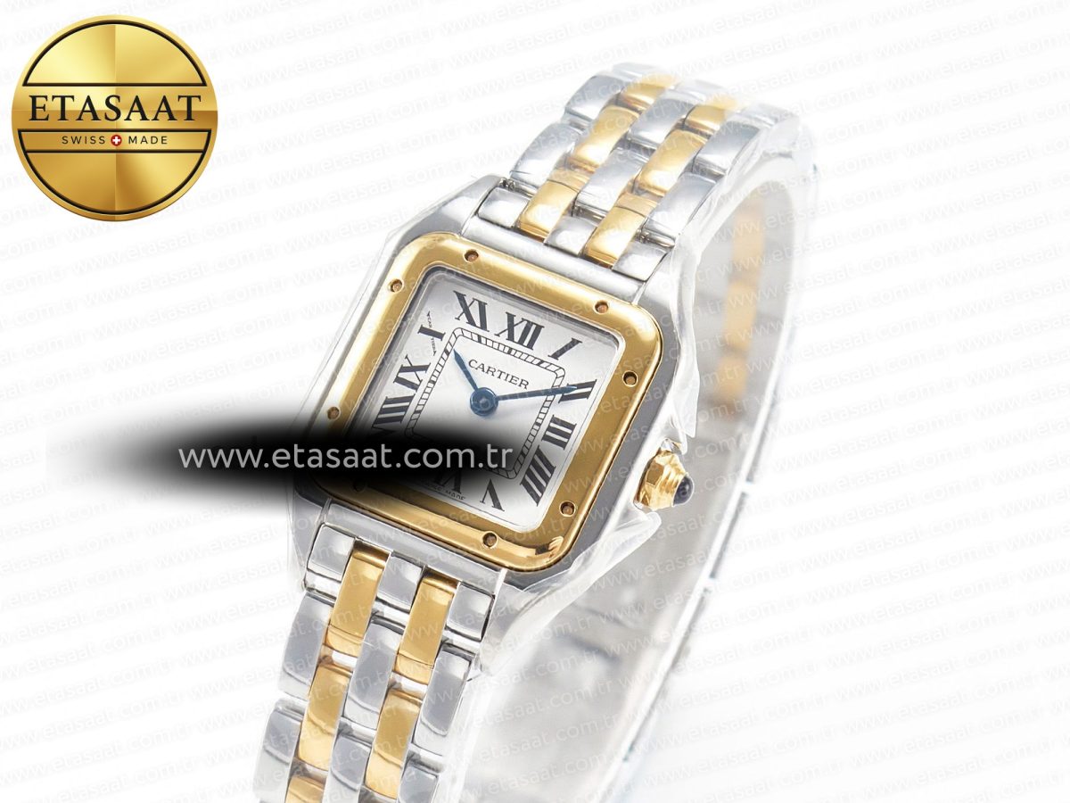 Cartier Panthère Secrete Ladies 22mm SS/YG 8848F 1:1 Best Edition White Dial on SS/YG Bracelet Ronda Quartz - Görsel 2