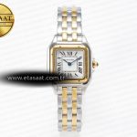 Cartier Panthère Secrete Kadın 22mm Çelik/Altın Quartz Eta Saat - Görsel 3 - 1:1 Süper Klon Saat