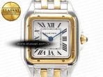 Cartier Panthère Secrete Ladies 22mm SS/YG 8848F 1:1 Best Edition White Dial on SS/YG Bracelet Ronda Quartz - Görsel 4