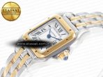 Cartier Panthère Secrete Ladies 22mm SS/YG 8848F 1:1 Best Edition White Dial on SS/YG Bracelet Ronda Quartz - Görsel 6