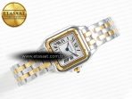 Cartier Panthère Secrete Ladies 22mm SS/YG 8848F 1:1 Best Edition White Dial on SS/YG Bracelet Ronda Quartz - Görsel 8