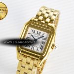 Cartier Panthère Secrete Ladies 22mm YG 8848F 1:1 Best Edition White Dial on YG Bracelet Ronda Quartz