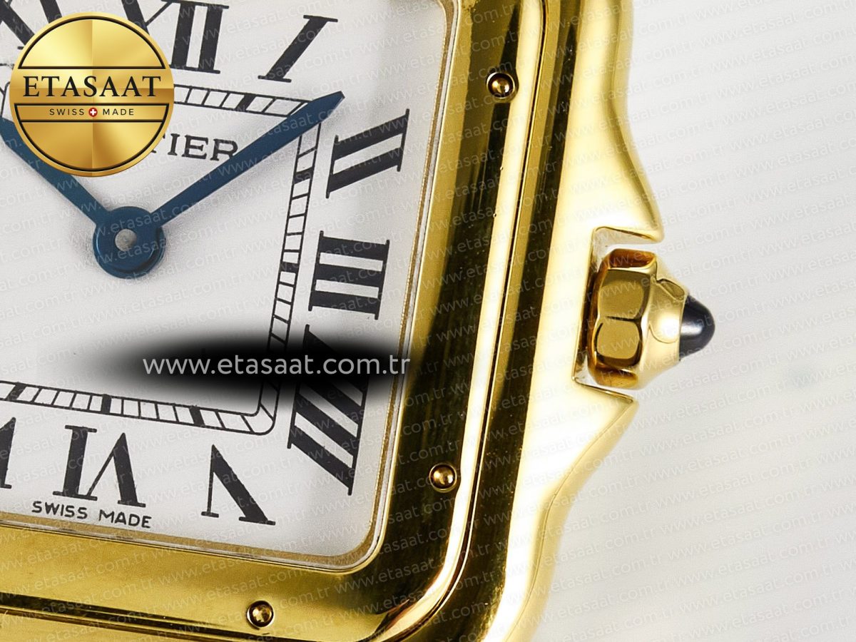 Cartier Panthère Secrete Ladies 22mm YG 8848F 1:1 Best Edition White Dial on YG Bracelet Ronda Quartz - Görsel 11