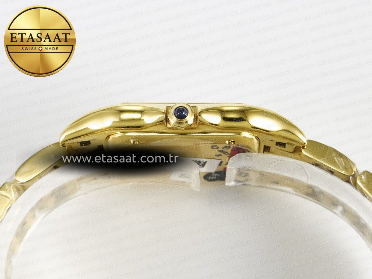 Cartier Panthère Secrete Ladies 22mm YG 8848F 1:1 Best Edition White Dial on YG Bracelet Ronda Quartz - Görsel 13