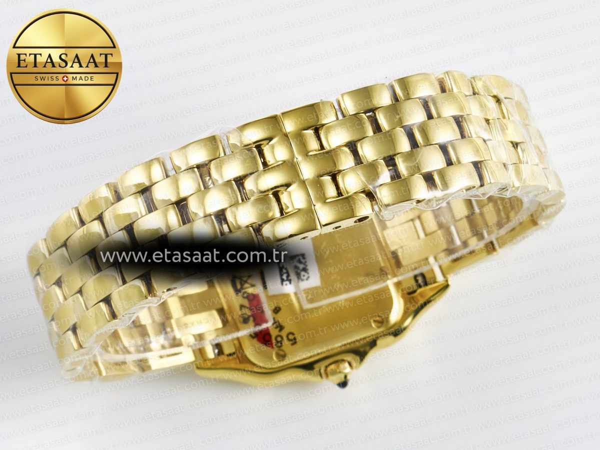 Cartier Panthère Secrete Ladies 22mm YG 8848F 1:1 Best Edition White Dial on YG Bracelet Ronda Quartz - Görsel 14