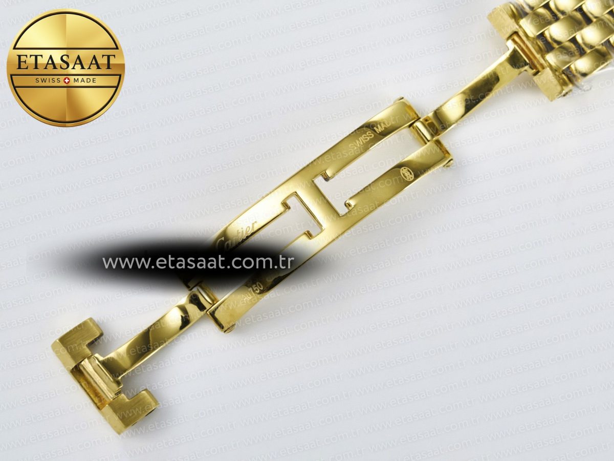 Cartier Panthère Secrete Ladies 22mm YG 8848F 1:1 Best Edition White Dial on YG Bracelet Ronda Quartz - Görsel 20