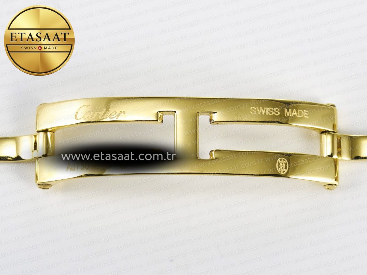 Cartier Panthère Secrete Ladies 22mm YG 8848F 1:1 Best Edition White Dial on YG Bracelet Ronda Quartz - Görsel 21