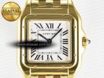 Cartier Panthère Secrete Ladies 22mm YG 8848F 1:1 Best Edition White Dial on YG Bracelet Ronda Quartz - Görsel 4