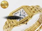 Cartier Panthère Secrete Ladies 22mm YG 8848F 1:1 Best Edition White Dial on YG Bracelet Ronda Quartz - Görsel 6