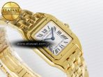 Cartier Panthère Secrete Ladies 22mm YG 8848F 1:1 Best Edition White Dial on YG Bracelet Ronda Quartz - Görsel 7