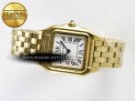 Cartier Panthère Secrete Ladies 22mm YG 8848F 1:1 Best Edition White Dial on YG Bracelet Ronda Quartz - Görsel 9