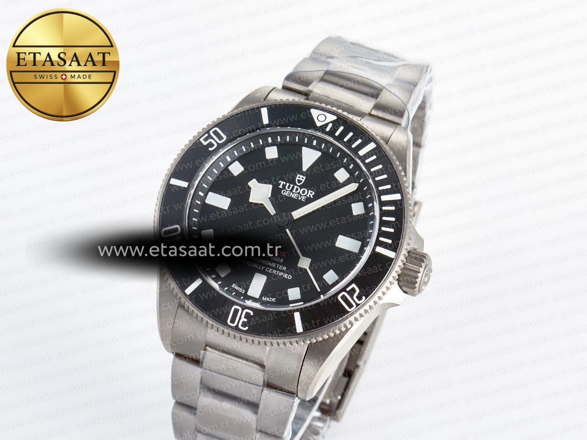 Tudor Pelagos M25407N-0001 39mm Black Ceramic Ti ZF 1:1 Best Edition Black Dial on Titanium Bracelet A2824 v2 - Görsel 1