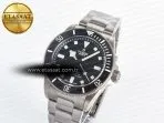 Tudor Pelagos M25407N-0001 39mm Black Ceramic Ti ZF 1:1 Best Edition Black Dial on Titanium Bracelet A2824 v2