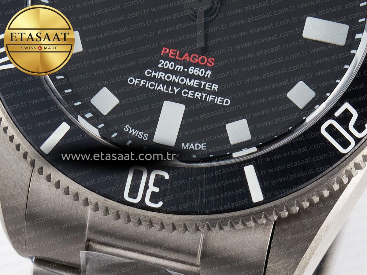 Tudor Pelagos M25407N-0001 39mm Black Ceramic Ti ZF 1:1 Best Edition Black Dial on Titanium Bracelet A2824 v2 - Görsel 12