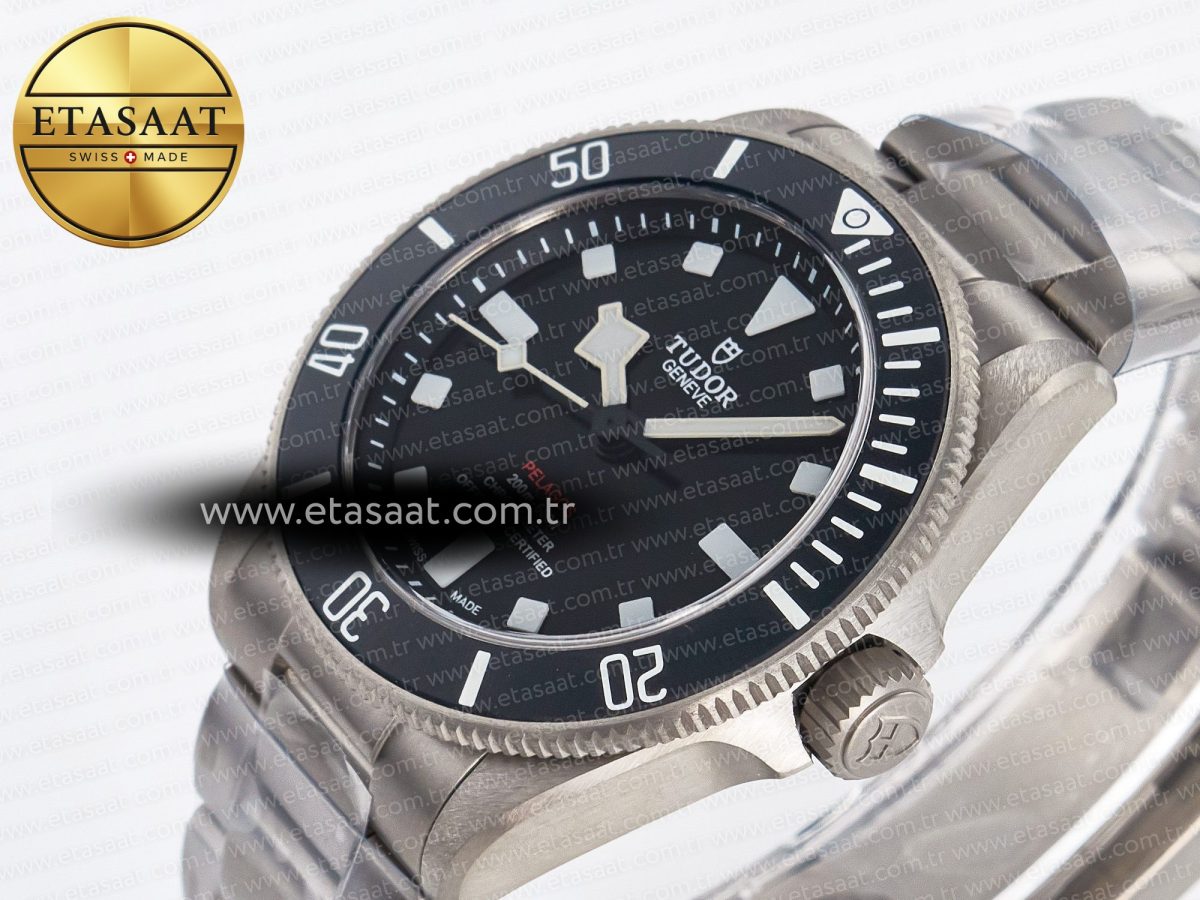 Tudor Pelagos M25407N-0001 39mm Black Ceramic Ti ZF 1:1 Best Edition Black Dial on Titanium Bracelet A2824 v2 - Görsel 6