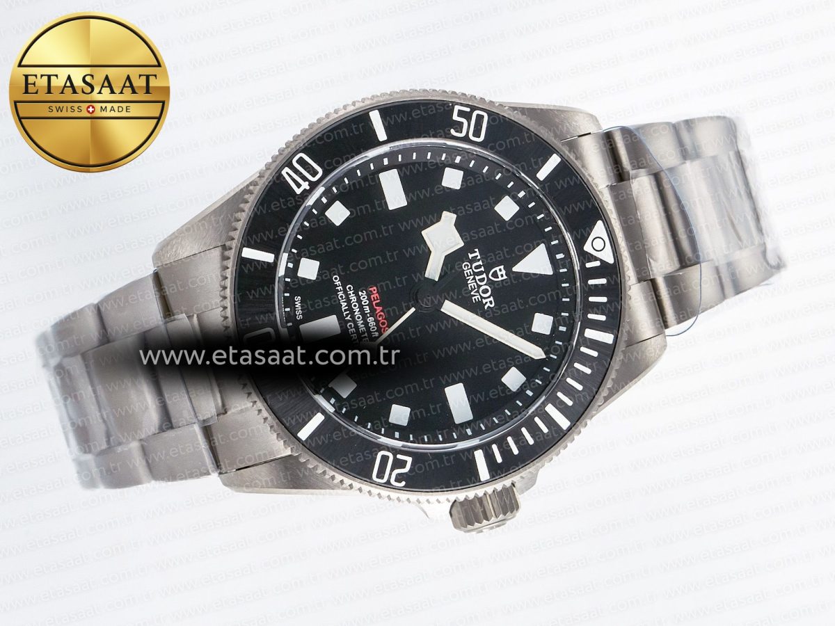 Tudor Pelagos M25407N-0001 39mm Black Ceramic Ti ZF 1:1 Best Edition Black Dial on Titanium Bracelet A2824 v2 - Görsel 8