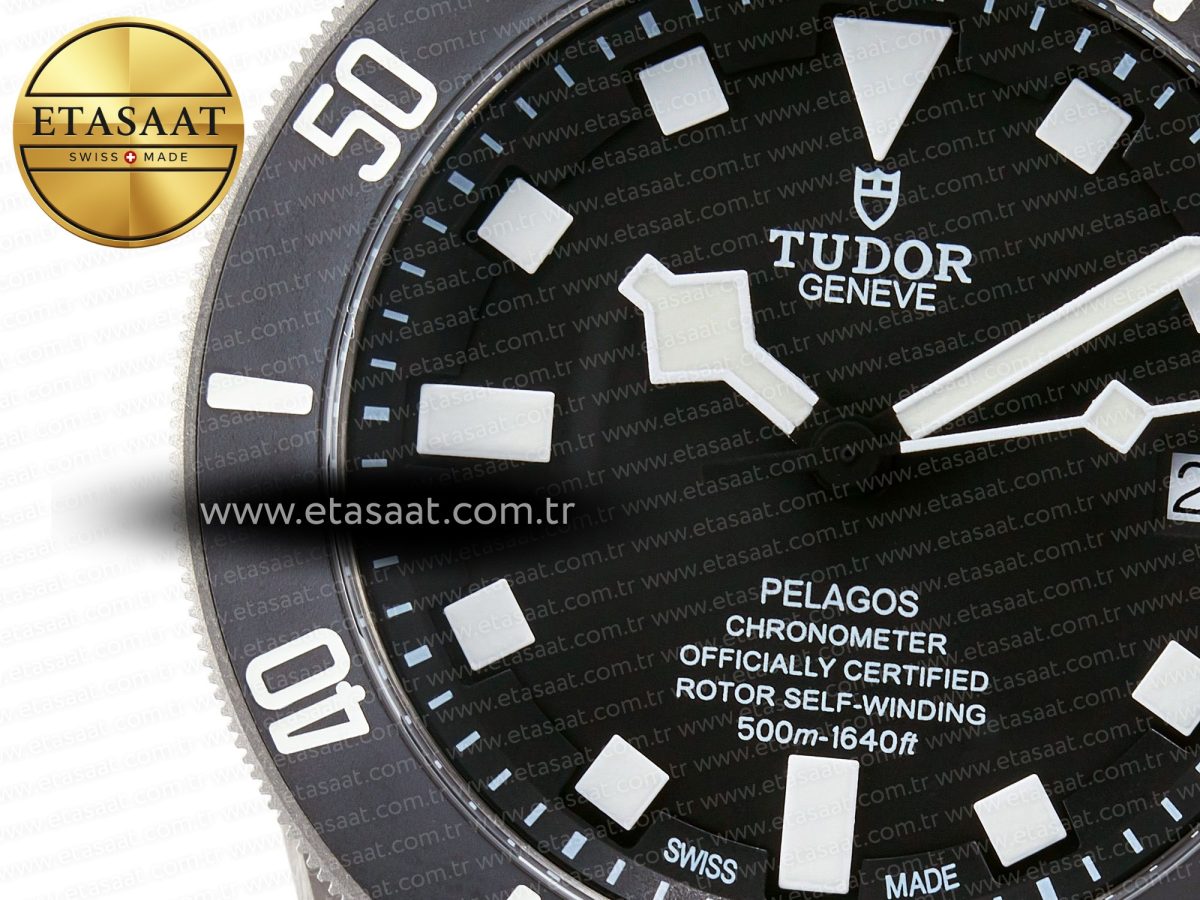 Tudor Pelagos Titanium Black Ceramic XF 1:1 Best Edition Black Dial on Titanium Bracelet A2824 - Görsel 10