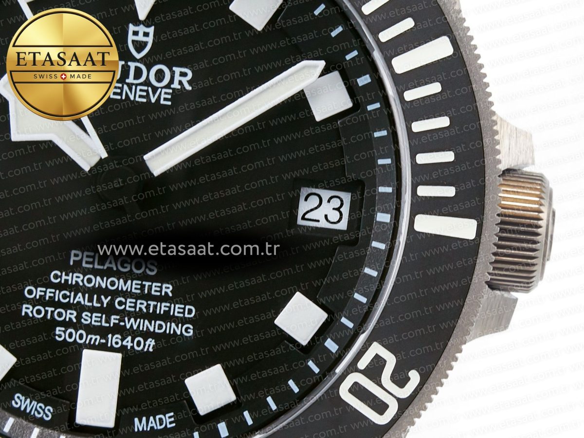 Tudor Pelagos Titanium Black Ceramic XF 1:1 Best Edition Black Dial on Titanium Bracelet A2824 - Görsel 12