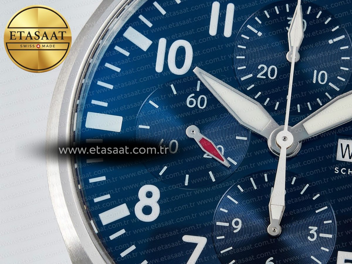 IWC Pilot Chrono IW377717 “Le Petit Prince” 2016 ZF 1:1 Best Edition on New SS Bracelet A7750 - Görsel 10